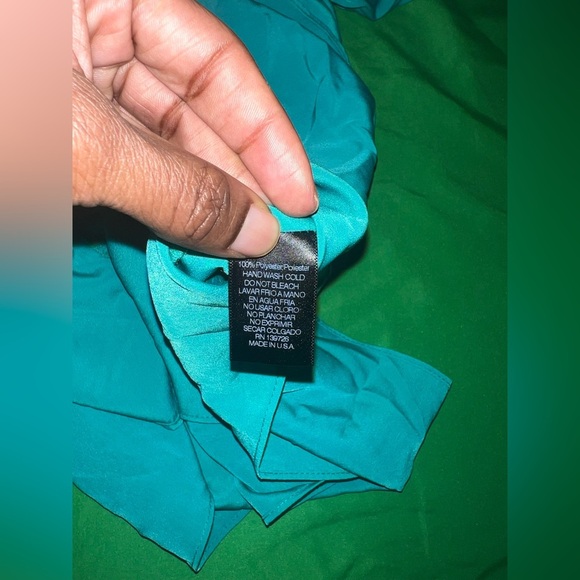 Lulus Elegant Teal Wrap Dress size Medium - Picture 7 of 8